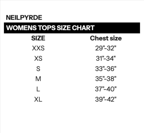 Size table